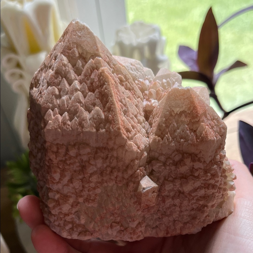 Dragonscale Candle Quartz Cluster -Sixling formation tip